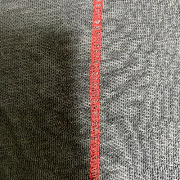 White Stuff UK 12 Women's Medium Blue with Red Blue Embroidery Pocket T-Shirt - Picture 9 of 10